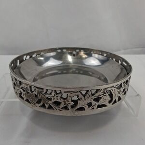 Ashtray Vintage McDonald Products Buffalo NYFiligree Ashtray Removable Insert